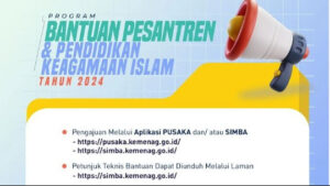 Ada 10 Program Pilihan, Pemerintah Buka Pendaftaran Bantuan Pesantren dan Pendidikan Keagamaan Islam 2024