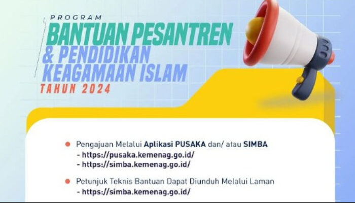 Ada 10 Program Pilihan, Pemerintah Buka Pendaftaran Bantuan Pesantren dan Pendidikan Keagamaan Islam 2024
