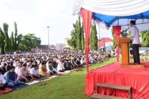 Ini Pesan Menyentuh Pj Walikota Pariaman dalam Sambutanya saat Shalat Ied di Lapangan Merdeka Pariaman