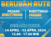 BREAKINGNEWS: Pemberlakuan One Way Padang-Bukittinggi Berubah, Simak Rute Baru Berikut!