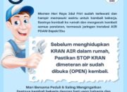 TIPS: Pesan Perumda AM Kota Padang, Begini Cara Menggunakan Air Kembali Setelah Libur Panjang Lebaran