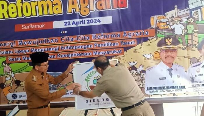 Pemkab Limapuluh Kota Bersama Forkopimda dan Kantor ATR/BPN Bersinergi Sukseskan Reforma Agraria
