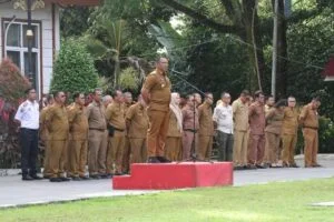 Pj. Bupati Mentawai Meradang! Kepala OPD Agar Sanksi ASN yang Tidak Hadir Apel