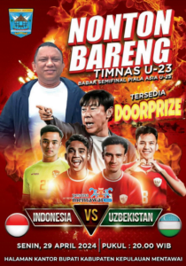Bakal Seru! Mentawai dan Solok Selatan Juga Gelar Nonton Bareng Semifinal Piala Asia U23