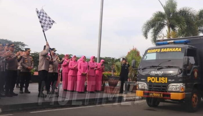Polda Aceh “Bhayangkari Peduli Galodo Sumbar” Kirim Bantuan Bencana Banjir Lahar Dingin Gunung Marapi