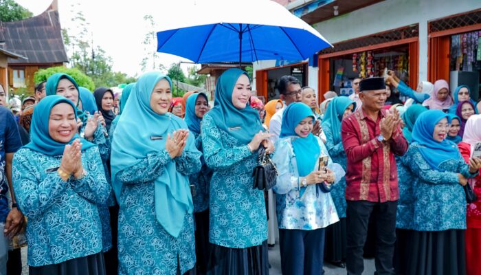 Lomba Kader Posyandu, Ketua TP PKK Kabupaten Solok Takjub dengan Tarian Anak-anak Nagari Talang