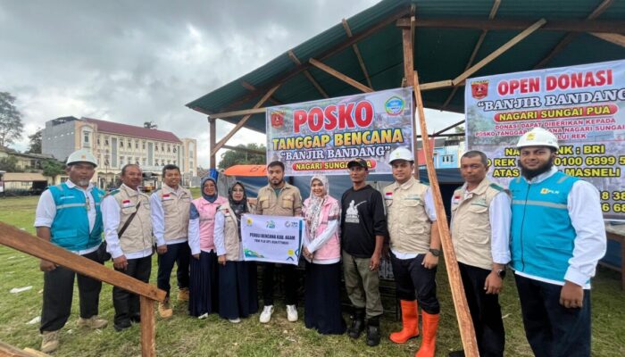 PLN Bukittinggi Salurkan Bantuan untuk Korban Galodo Agam-Tanah Datar