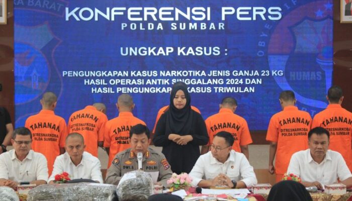 Miris! Polda Sumbar Tangkap 511 Tersangka Narkoba, 25 Pelaku Diantaranya Anak di Bawah Umur