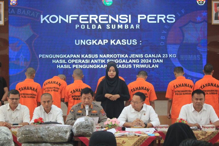 Miris! Polda Sumbar Tangkap 511 Tersangka Narkoba, 25 Pelaku Diantaranya Anak di Bawah Umur