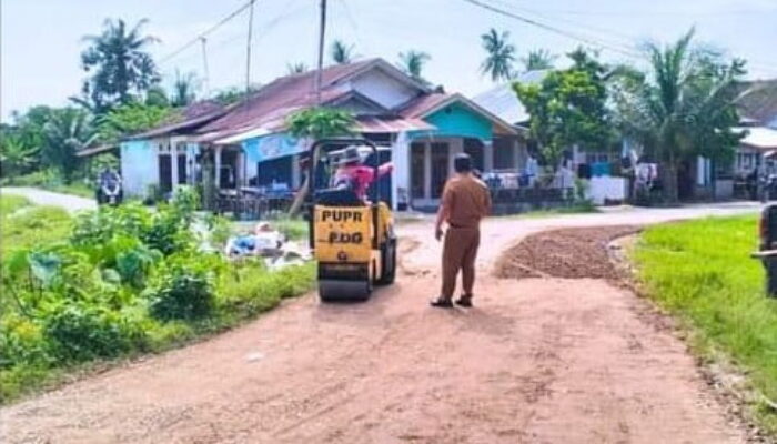 100 Hari Kerja Pj Walikota Padang, Perbaikan Jalan Tampat Durian Korong Gadang Dikebut