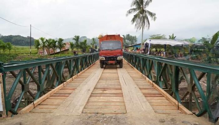 Pasca-Galodo: 5 Jembatan Bailey Selesai, Akses Antar Nagari di Tanah Datar Kembali Normal