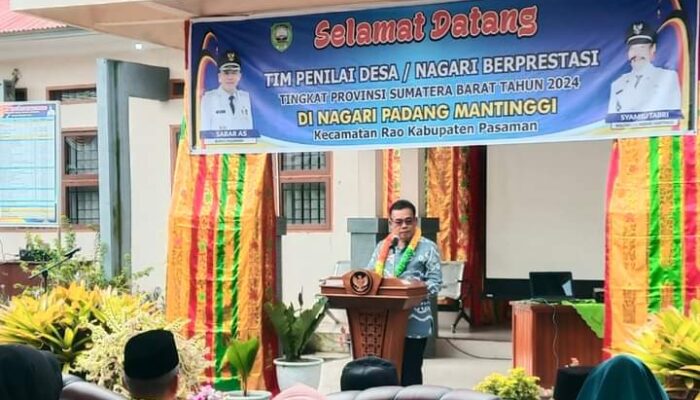 Wakili Pasaman, Padang Mantinggi Berpeluang Raih Terbaik Penilaian Nagari Berprestasi Sumbar 2024