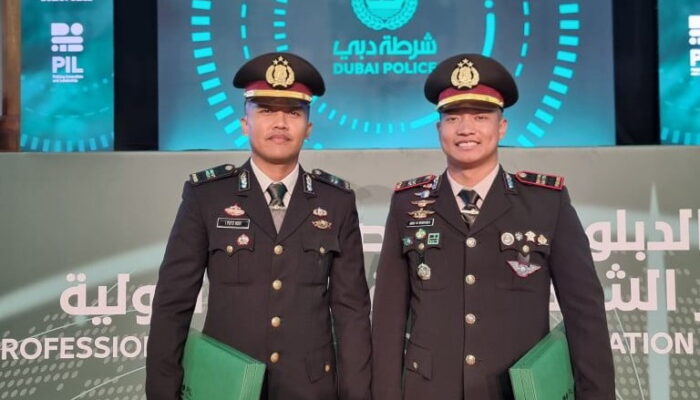 2 Polisi Raih Lulusan Terbaik “Policing Innovation and Leadership Dubai” Terima Pin Emas Kapolri