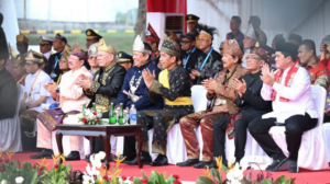 Presiden Jokowi dan Para Menteri Tampilkan Kebinekaan Budaya dalam Perayaan Hari Lahir Pancasila di Dumai