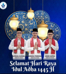 Direksi dan Pengawas Beserta Karyawan Perumda AM Kota Padang Mengucapkan Selamat Idul Adha 1445 H