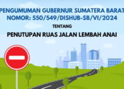 Terbitkan Edaran, Gubernur Sumbar Tegaskan Pengendara Dilarang Melewati Jalan Lembah Anai!