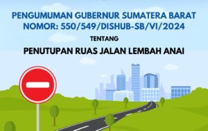 Terbitkan Edaran, Gubernur Sumbar Tegaskan Pengendara Dilarang Melewati Jalan Lembah Anai!