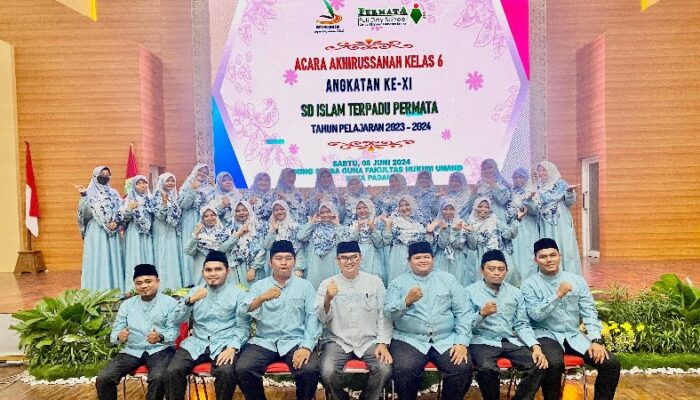 SDIT Permata Peringkat 1 se-Kecamatan Padang Timur pada UAS TP 2023/2024