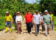 Program Padat Karya Buka Jalan Baru di Kampung Kandang Dama Bungus Timur