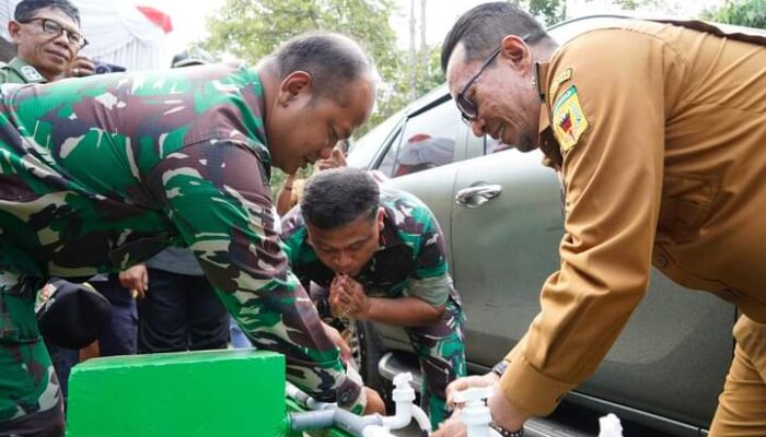 TNI AD Bangun 2 Sumber Air Bersih untuk Masyarakat Nagari Koto Tuo Tanah Datar