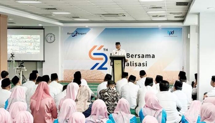 Dihadiri Gubernur Mahyeldi, QRIS Bank Nagari Kumpulkan Rp116 Juta untuk Palestina saat Wirid Bulanan