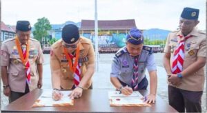 Kwarcab Kota Padang-Pesuruh Jaya Pengakap Perak Tengah Malaysia Berkolaborasi Peringati Hari Pramuka ke-63