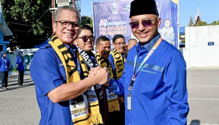 Apel Pagi Istimewa Perumda AM Kota Padang: Dirut Lepas Karyawan Umrah, Pensiun dan Hadiah Bagi Anak Berprestasi