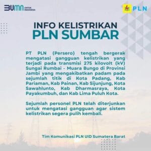 Sosialisasi PLN Kurang, Warga Bingung dan Kecewa Berat Listrik Padam Lama di Sebagian Sumatera Barat