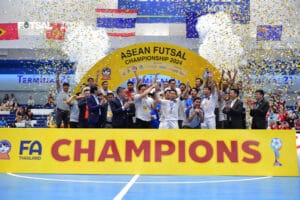 Ketum FFI Sampaikan Terimakasih atas Dukungan Menpora dan PSSI Usai Sukses Juara Futsal AFF 2024
