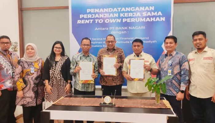 Bank Nagari, PW Pemuda Muhammadiyah dan PT Sarana Multigriya Finansial Kerjasama Pengadaan Rumah Terjangkau