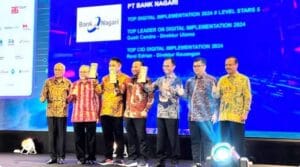 Bank Nagari Raih 3 Penghargaan Top Digital Awards 2024