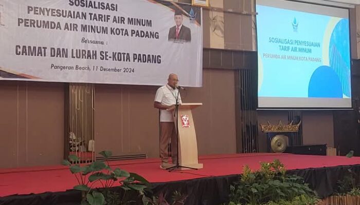 Kumpulkan Seluruh Camat dan Lurah, Perumda AM Kota Padang Sampaikan Harga Air Naik Mulai 2025