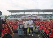 Dharmasraya Pecahkan Rekor Dunia, 3.380 Alat Musik Tradisional Talempong Pacik Bergema di Sport Center Koto Padang