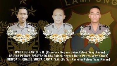 Pelaku Diduga Anggota TNI, Berikut Kronologi Penembakan 3 Polisi di Lampung