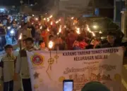 Nyalakan 1.000 Obor, Malam Takbiran Idul Fitri Meriah di Ngalau Padang Panjang