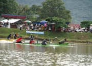 Kenang Masa Indah Perantau di Kampung, Nagari Taluak Barayo Gelar Pacu Biduak di Talago Anguih