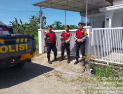 Polres Pasaman Barat Patroli ke Pemukiman Warga yang Ditinggal Mudik