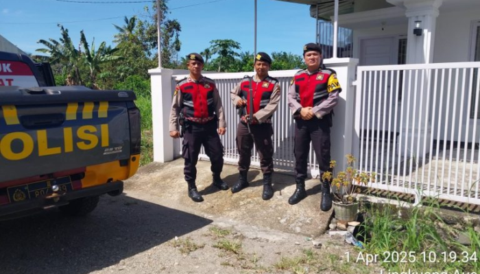 Polres Pasaman Barat Patroli ke Pemukiman Warga yang Ditinggal Mudik