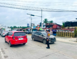 Antisipasi Kemacetan, Polres Dharmasraya Rutin “Live Report” Berikan Informasi Kelancaran Arus Balik