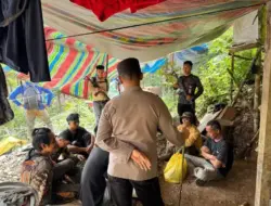 Polres Solok Selatan Grebek Tambang Emas Ilegal di Jorong Sungai Ipuh KPGD,  10 Pekerja Diamankan
