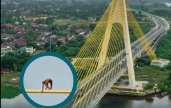 Bukan ODGJ, Ternyata Pria Pemanjat Jembatan Siak IV di Pekanbaru Stres Karena Diomeli Istri