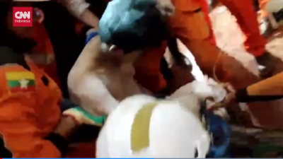 Terjebak 5 Hari di Reruntuhan Gedung, Seorang Pria Korban Gempa Myanmar Ditemukan Selamat