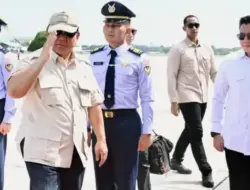Presiden Prabowo Naik Helikopter Lakukan Panen Raya 14 Provinsi di Majalengka