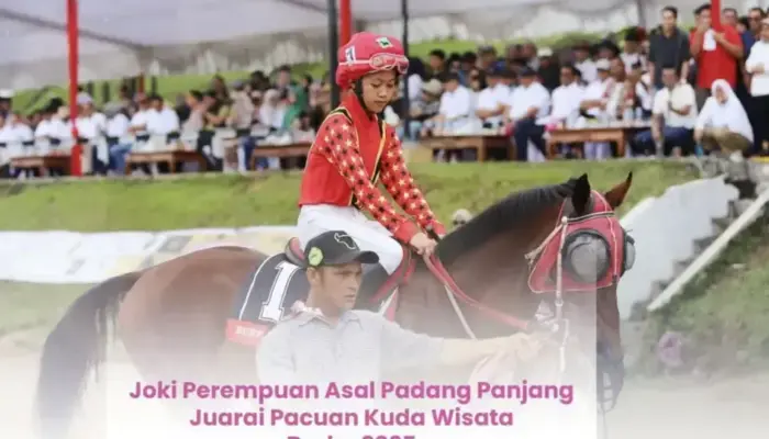 Perdana Ikut Lomba, Joki Perempuan Juarai Pacu Kuda Wisata Derby 2025
