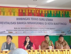 Balai Bahasa Sumatera Barat Latih “Revitalisasi Bahasa Minang” Bagi Guru SD/SMP Bukittinggi