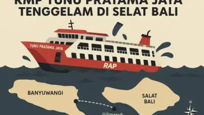 BREAKINGNEWS: KM Tunu Pratama Tenggelam di Selat Bali, 6 Penumpang Tewas dan 29 Hilang