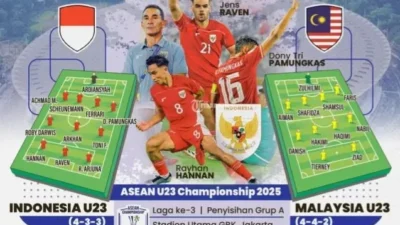 PIALA AFF U23: Jadwal TV Indonesia Vs Malaysia Malam Ini, Partai Krusial Penuh Gengsi!