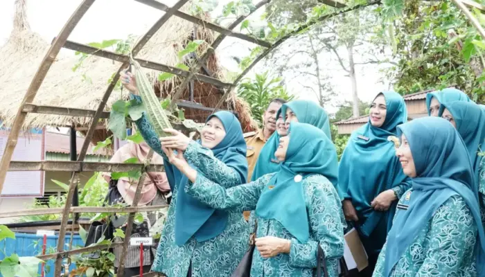 Tim Penilai Provinsi Takjum dengan Karya TP PKK Nagari Tanjung Bonai Tanah Datar