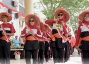 Kocak Tetap Kompak, Aksi Perangkat Nagari Solok Selatan Memukau di Lomba Gerak Jalan 