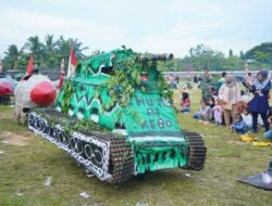 Pawai Kemerdekaan HUT RI di Koto Agung Nagari Sungai Duo Dharmasraya Meriah